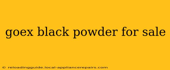 goex black powder for sale