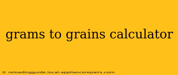 grams to grains calculator