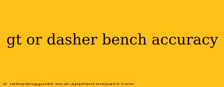 gt or dasher bench accuracy