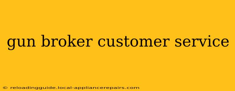 gun broker customer service