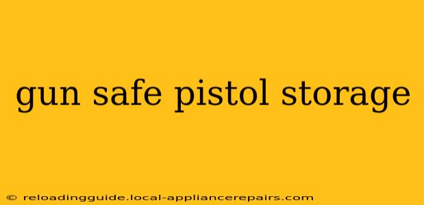 gun safe pistol storage