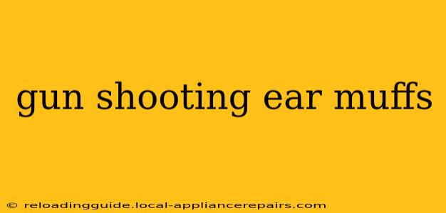 gun shooting ear muffs