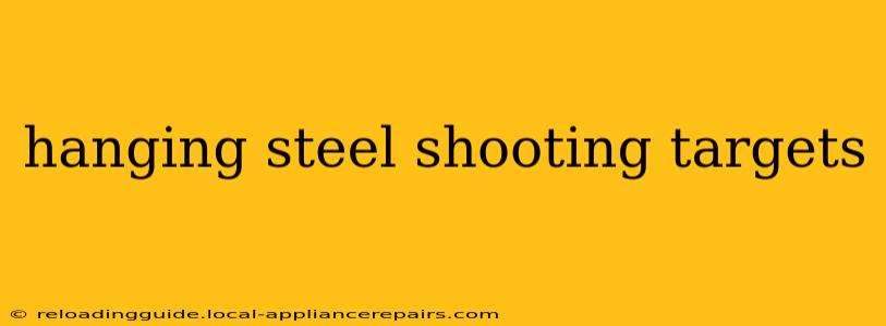 hanging steel shooting targets