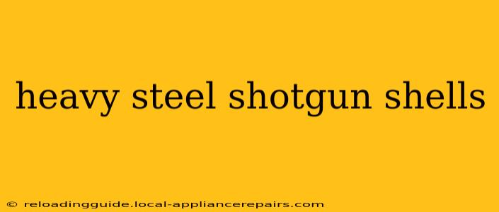 heavy steel shotgun shells