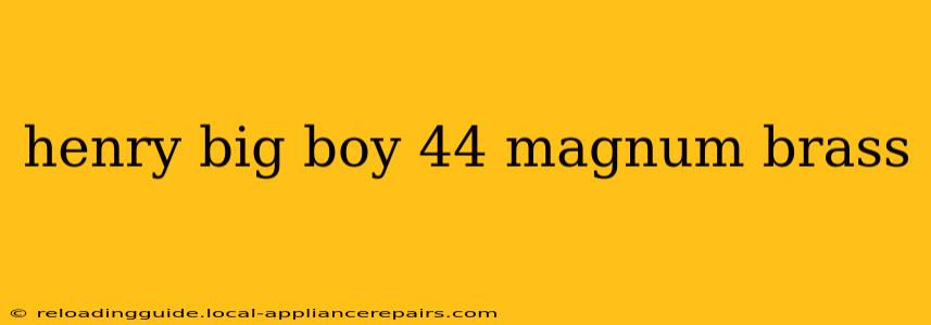 henry big boy 44 magnum brass