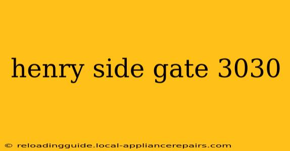 henry side gate 3030