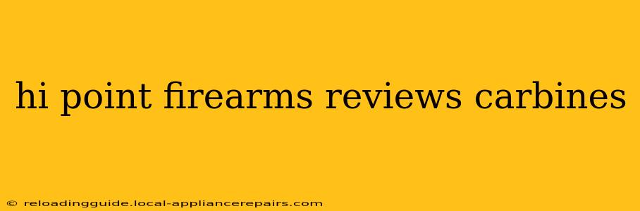 hi point firearms reviews carbines