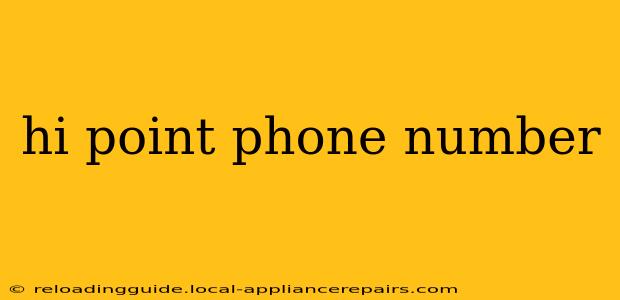 hi point phone number