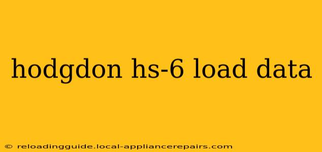 hodgdon hs-6 load data