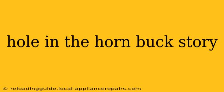 hole in the horn buck story