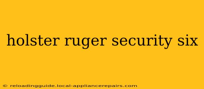 holster ruger security six