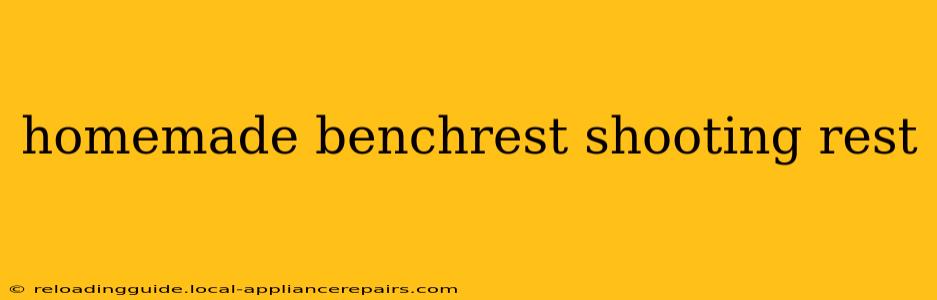 homemade benchrest shooting rest