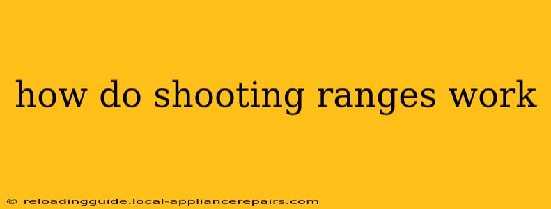 how do shooting ranges work