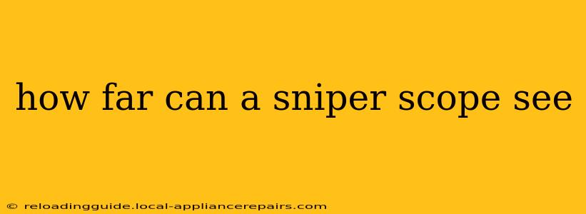 how far can a sniper scope see