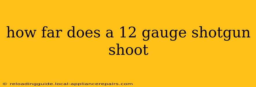 how far does a 12 gauge shotgun shoot