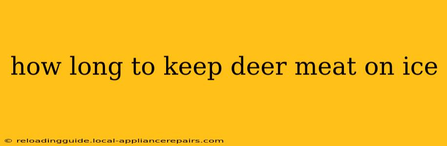 how long to keep deer meat on ice