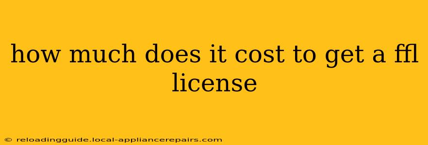 how much does it cost to get a ffl license