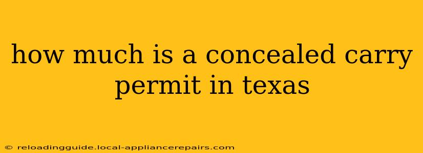 how much is a concealed carry permit in texas