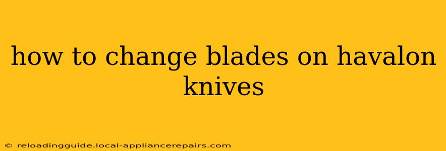 how to change blades on havalon knives