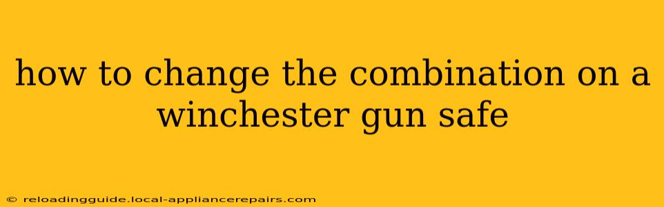 how to change the combination on a winchester gun safe