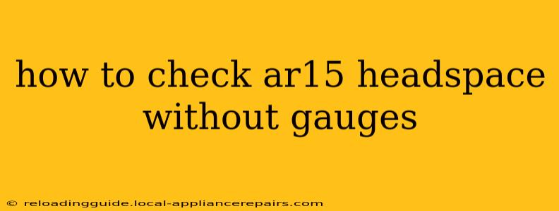 how to check ar15 headspace without gauges