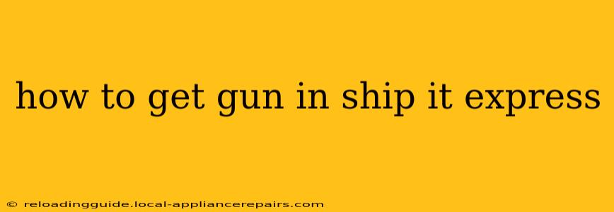 how to get gun in ship it express