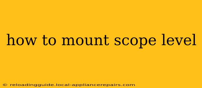 how to mount scope level