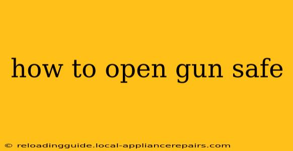 how to open gun safe