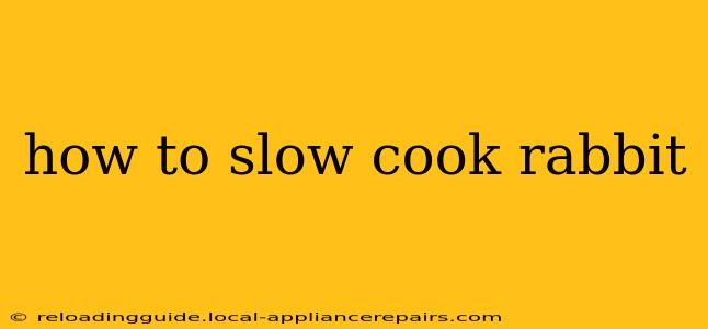 how to slow cook rabbit