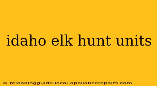 idaho elk hunt units