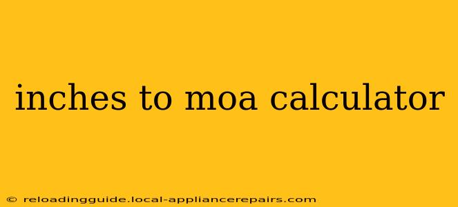 inches to moa calculator