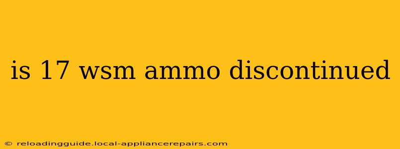 is 17 wsm ammo discontinued