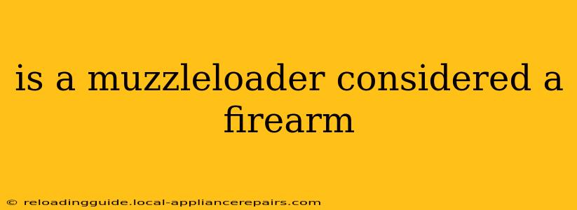 is a muzzleloader considered a firearm