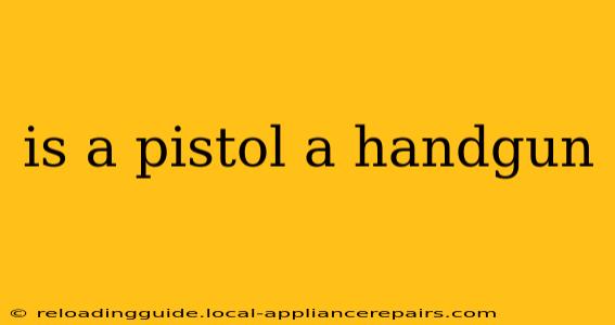 is a pistol a handgun