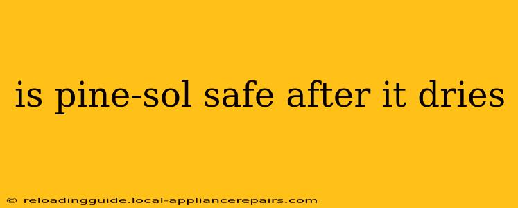 is pine-sol safe after it dries