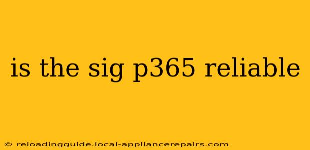 is the sig p365 reliable