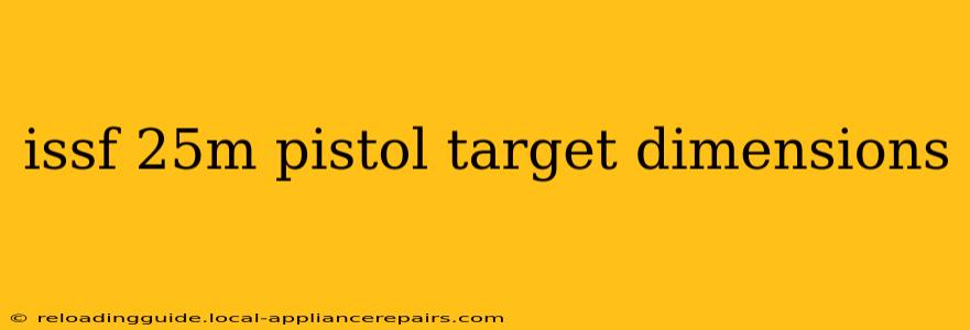 issf 25m pistol target dimensions