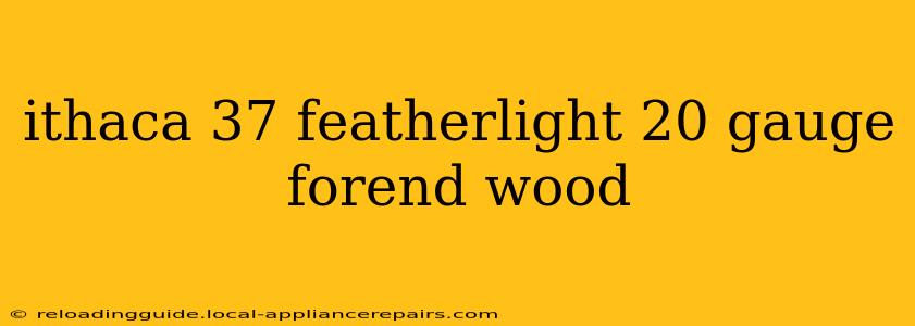 ithaca 37 featherlight 20 gauge forend wood