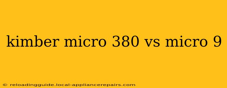 kimber micro 380 vs micro 9