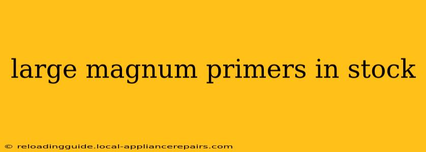 large magnum primers in stock