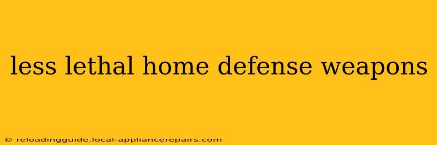 less lethal home defense weapons