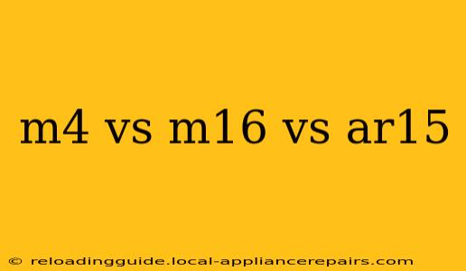 m4 vs m16 vs ar15