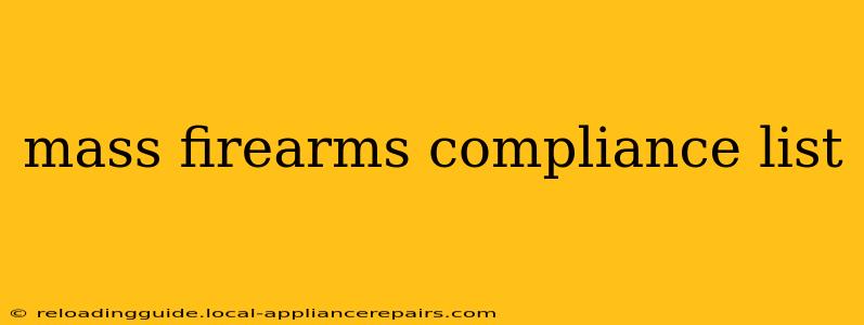 mass firearms compliance list