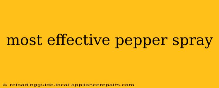 most effective pepper spray