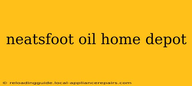 neatsfoot oil home depot