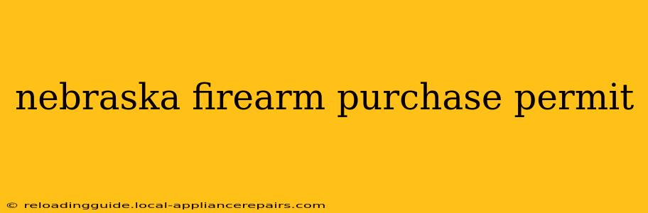 nebraska firearm purchase permit