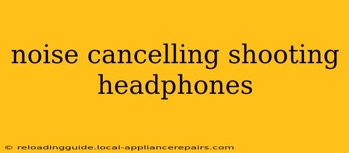 noise cancelling shooting headphones