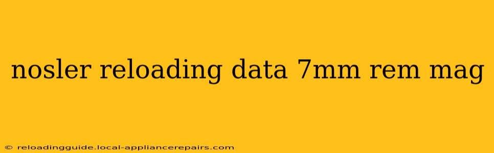 nosler reloading data 7mm rem mag