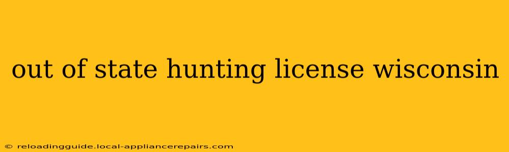 out of state hunting license wisconsin