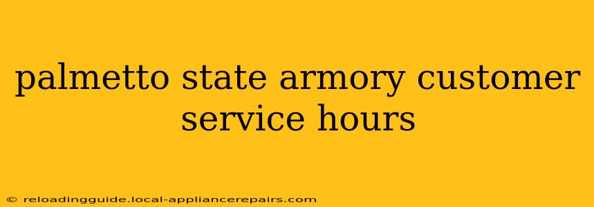 palmetto state armory customer service hours